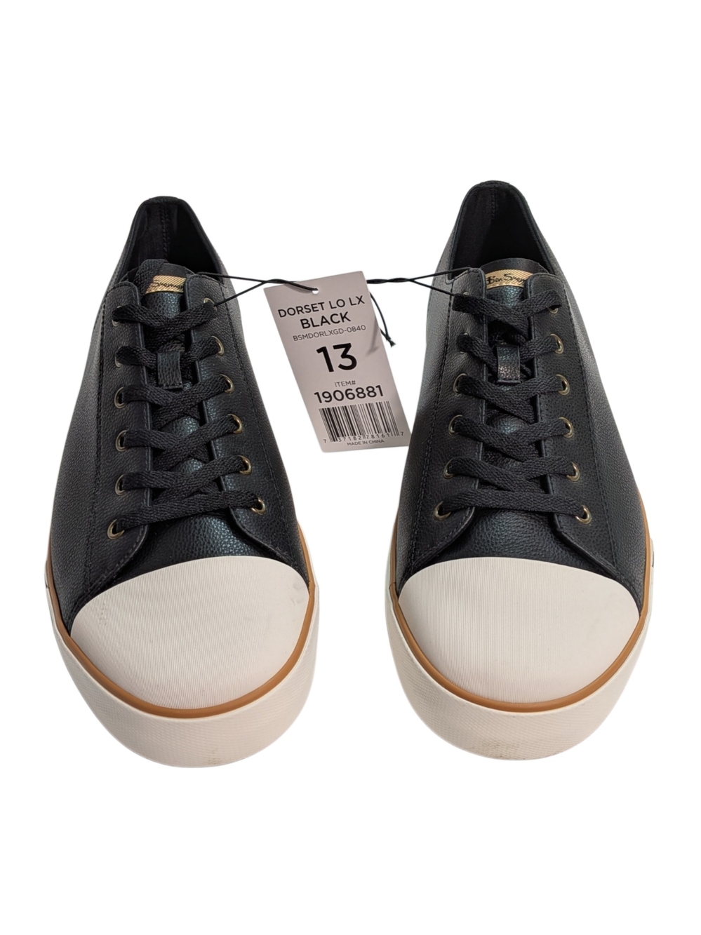 Ben Sherman Dorset Lo LX Mens Size 13 Black Low Top Sneakers NWT 1906881